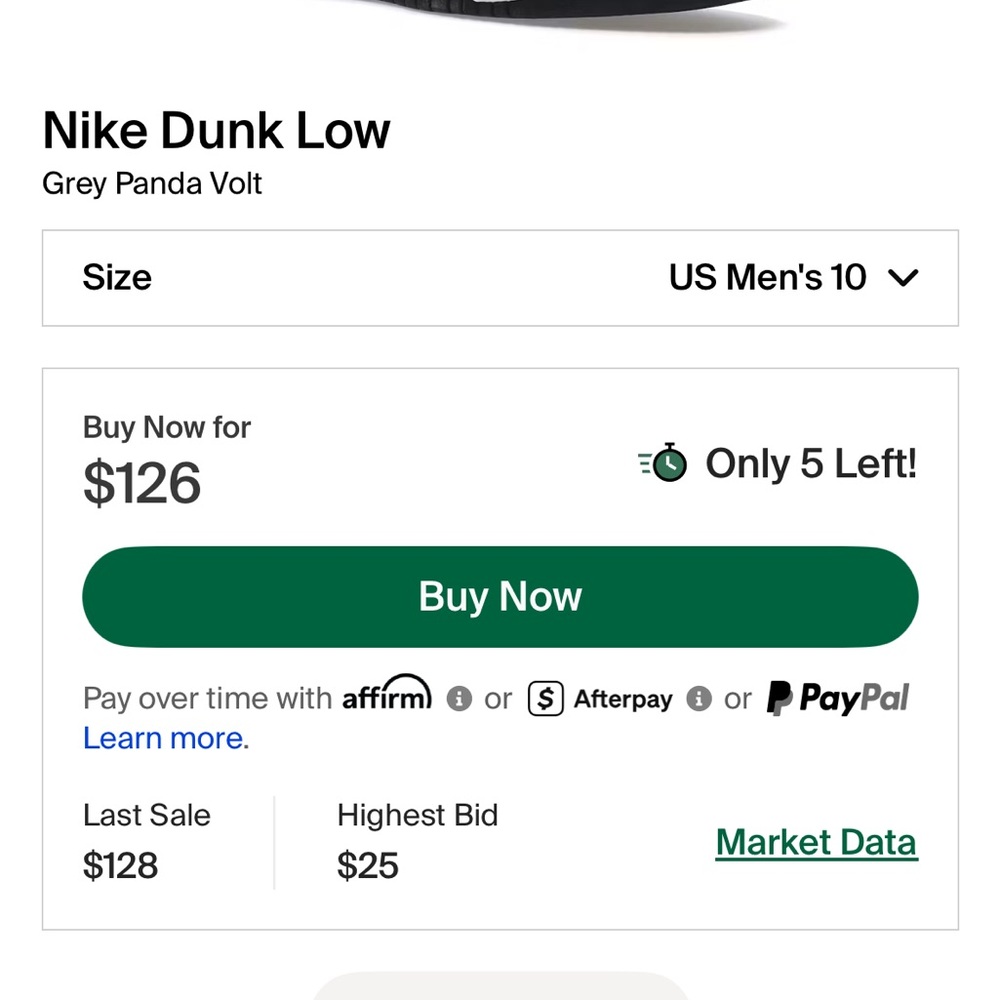 Nike Dunk Low Black Grey Volt Sneakers